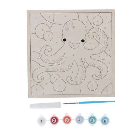 Sea Wood Paint-by-Number Puzzle Kit by Creatology&#x2122;
